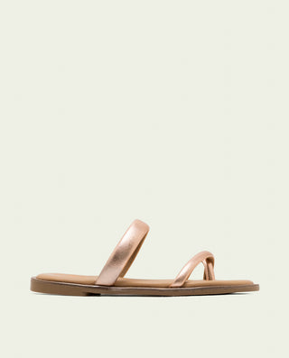 SANDALIA ESCLAVA PLANA PIEL CAMILA ROSÉ