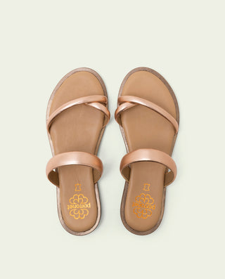 SANDALIA ESCLAVA PLANA PIEL CAMILA ROSÉ