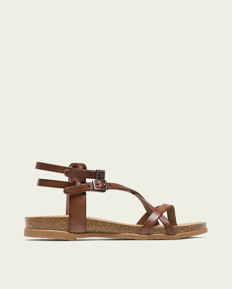 Cuero Porronet Zapatos Porronet Mujer SANDALIA PLANA ESCLAVA BIO