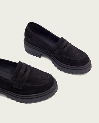 MOCASINES PLANOS NEGROS SELMA