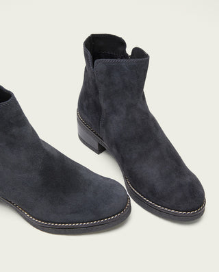 BOTINES PLANOS NEGRO CON CREMALLERA POPPY