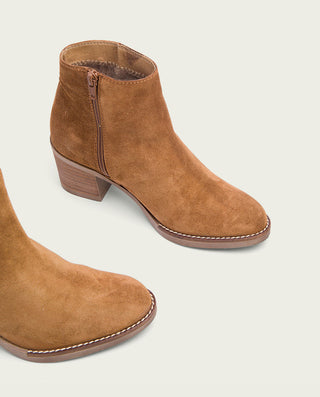 BOTINES DE TACÓN CUERO CON CREMALLERA NALA