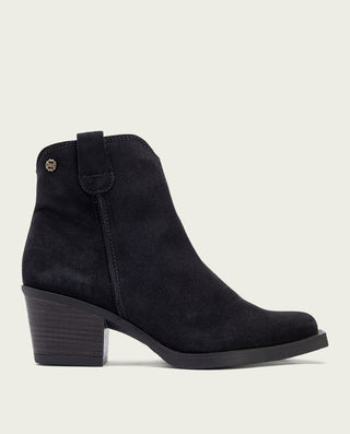 BOTINES COWBOY CARBÓN CON CREMALLERA JARA