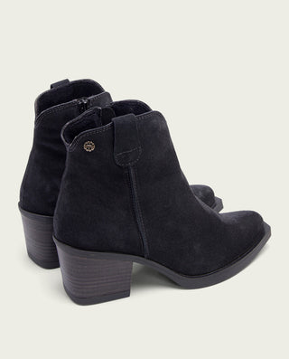 BOTINES COWBOY CARBÓN CON CREMALLERA JARA