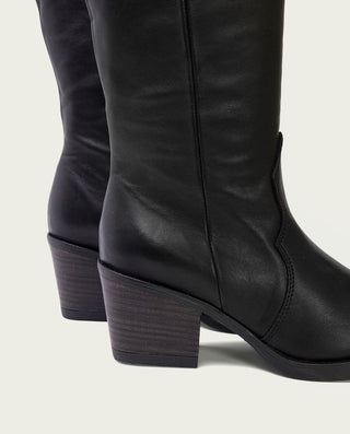 BOTAS COWBOY NEGRA CON CREMALLERA JULIA