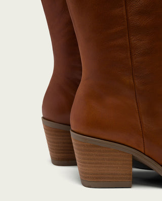 BOTAS COWBOY CUERO CON CREMALLERA JULIA