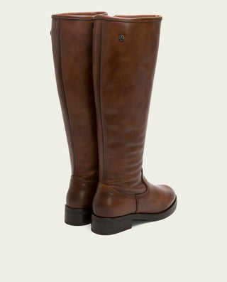BOTAS ALTAS DE PIEL CUERO CON CREMALLERA BELÉN