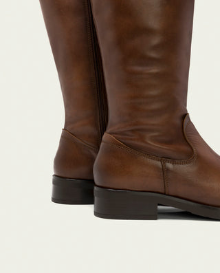 BOTAS ALTAS DE PIEL CUERO CON CREMALLERA BELÉN