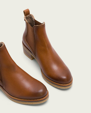 BOTINES DE PIEL CUERO CON ELÁSTICOS DAFNE