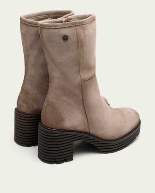 BOTAS DE SERRAJE CON CREMALLERA ARENA MARINA