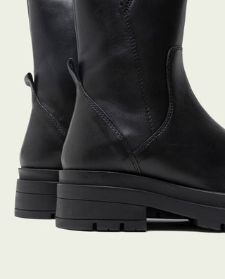 BOTINES TRACK PIEL NEGROS NORA