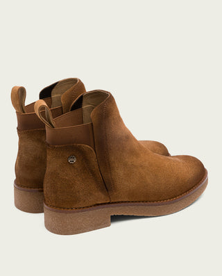 BOTINES DE PIEL CON ELÁSTICOS ISABEL CUERO