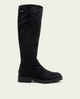 BOTAS ALTAS DE PIEL CON CREMALLERA INÉS CARBÓN