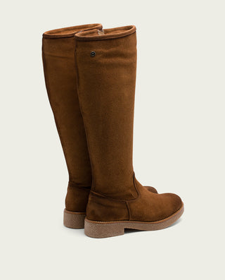 BOTAS ALTAS DE PIEL CON CREMALLERA INÉS CUERO