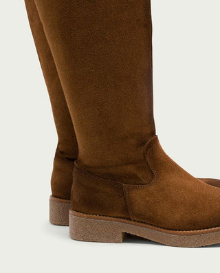 BOTAS ALTAS DE PIEL CON CREMALLERA INÉS CUERO