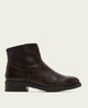 BOTINES DE PIEL CON CREMALLERA JIMENA MOKA