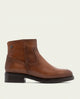 BOTINES DE PIEL CON CREMALLERA JIMENA CUERO