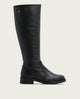BOTAS ALTAS DE PIEL CON CREMALLERA JANA NEGRO