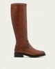 BOTAS ALTAS DE PIEL CON CREMALLERA JANA CUERO
