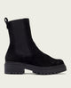 BOTINES DE SERRAJE CON ELÁSTICOS KIRA NEGRO