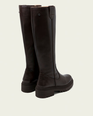 BOTINES DE PIEL CON CREMALLERA KIM MOKA