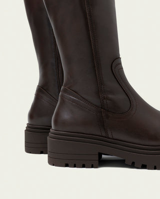 BOTINES DE PIEL CON CREMALLERA KIM MOKA