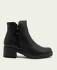 BOTINES DE PIEL CON CREMALLERA LUCÍA NEGRO