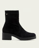 BOTINES DE PIEL CON CREMALLERA LIDIA NEGRO