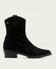 BOTINES DE PIEL CON CREMALLERA MALENA NEGRO