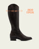 BOTAS DE PIEL CAÑA ANCHA MACARENA MOKA