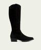 BOTAS DE PIEL CON CREMALLERA MANUELA NEGRO