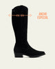 BOTAS DE PIEL CAÑA ANCHA MARIOLA NEGRO