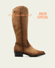 BOTAS DE PIEL CAÑA ANCHA MARIOLA CUERO