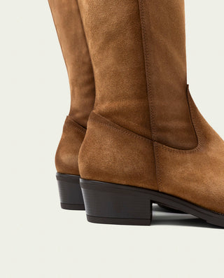 BOTAS DE PIEL CON CREMALLERA MANUELA CUERO
