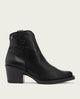 BOTINES COWBOY DE PIEL CON CREMALLERA NATALIA NEGRO