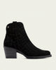 BOTINES COWBOY DE PIEL CON CREMALLERA NOELIA NEGRO
