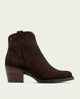 BOTINES COWBOY DE PIEL CON CREMALLERA NOELIA MOKA
