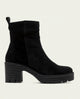 BOTINES DE PIEL DE TACÓN CON CREMALLERA SALMA NEGRO