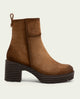 BOTAS DE SERRAJE CON CREMALLERA SALMA CUERO