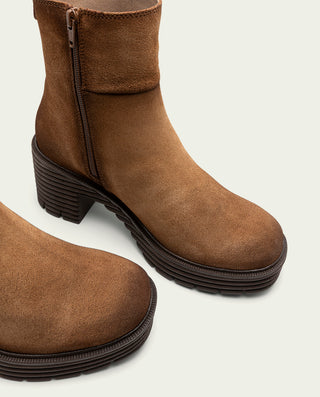 BOTAS DE SERRAJE CON CREMALLERA SALMA CUERO