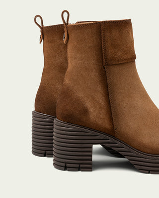 BOTAS DE SERRAJE CON CREMALLERA SALMA CUERO