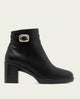BOTINES DE PIEL DE TACÓN TATIANA NEGRO