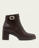 BOTINES DE PIEL DE TACÓN TATIANA MOKA