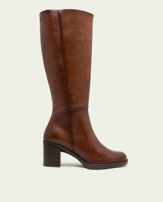 BOTAS DE PIEL DE TACÓN TRIANA CUERO