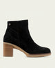 BOTINES DE PIEL DE TACÓN TAMARA NEGRO