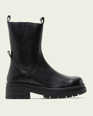 BOTINES TRACK PIEL NEGROS NORA