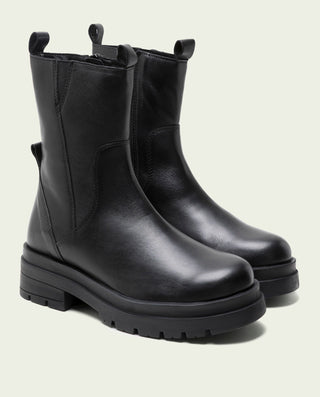 BOTINES TRACK PIEL NEGROS NORA