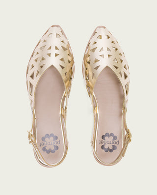 BAILARINA PLANA ORO RINA