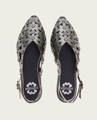 BAILARINA PLANA TACHUELAS PLOMO RANIA