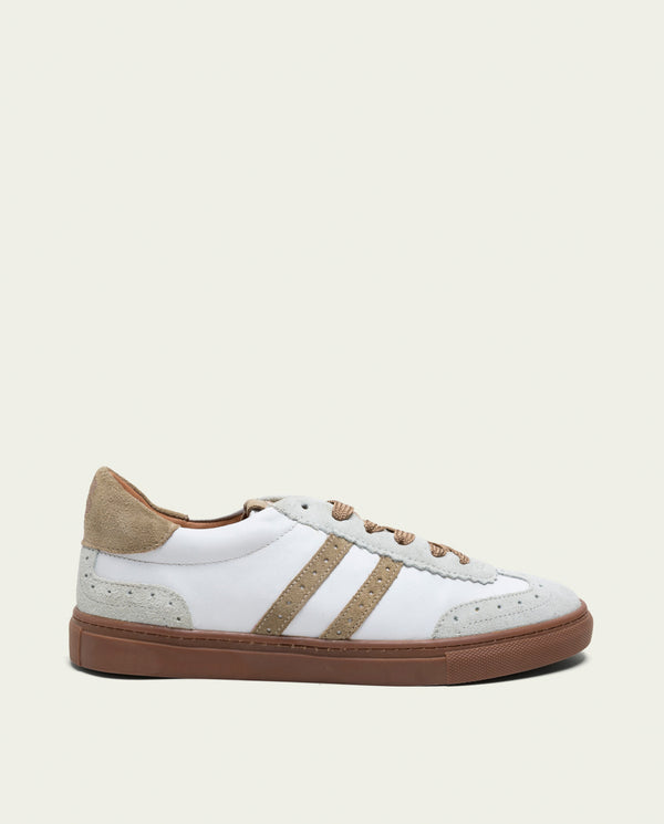 SNEAKERS DEPORTIVAS PIEL BLANCO Y BEIGE CHLOE